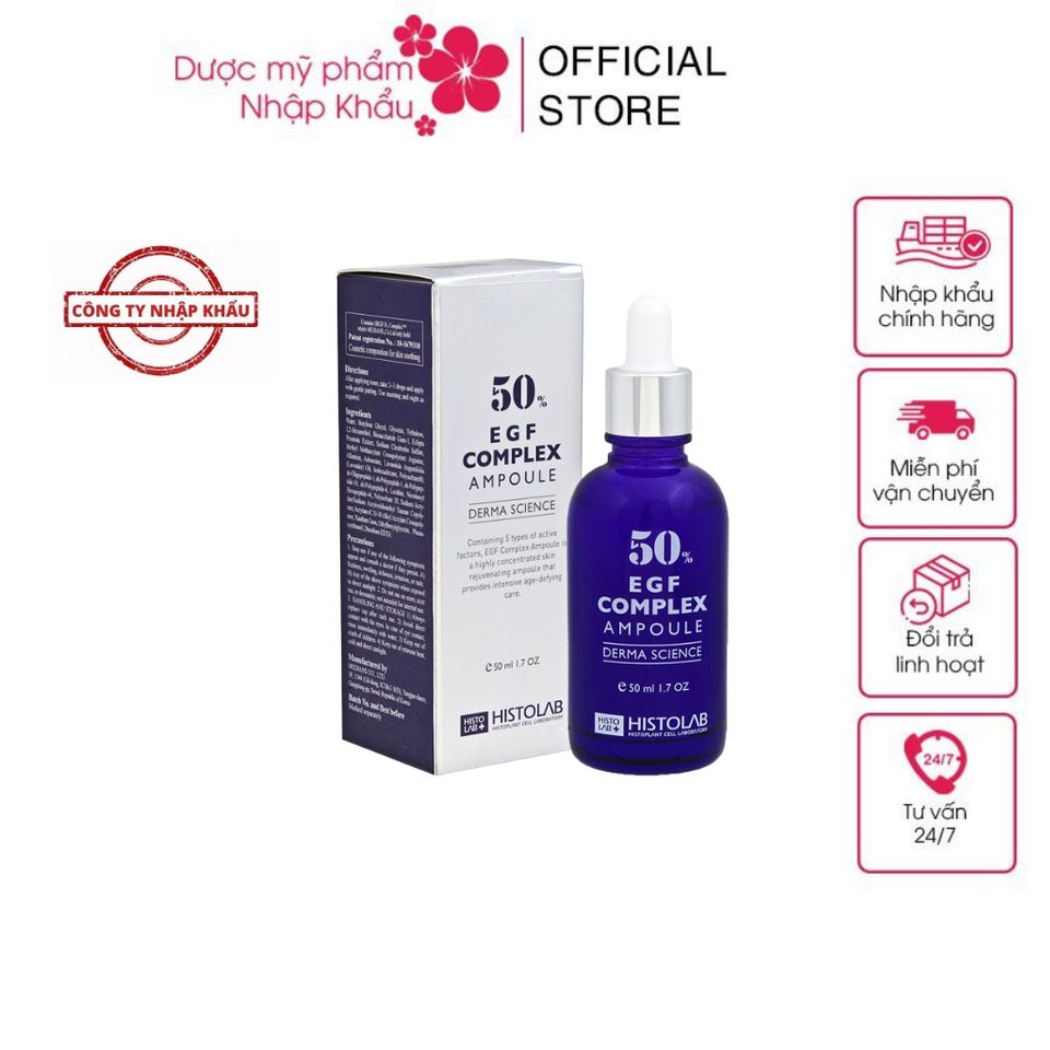 Tinh Chất Serum Histolab EGF Complex 50% - Chống Lão Hóa, Trẻ Hóa Da, Mờ Vết Nhăn, Tăng Đàn Hồi Cho Mọi Loại Da