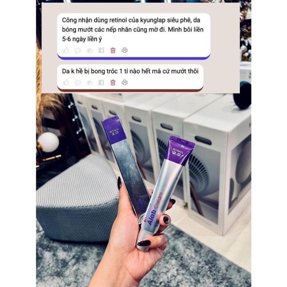 Kem Dưỡng Retinol Kyung Lab Alab Cream 30ml - Chống Lão Hóa, Giảm Nhờn, Ngăn Ngừa Mụn, Se Khít Lỗ Chân Lông, Da Sáng Mịn