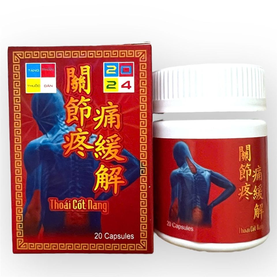 Viên uống Thoái cốt nang hỗ trợ đau lưng, thấp khớp, tê liệt, đau khớp, tê nhức chân tay, viêm đa khớp, thoát vị đĩa đệm - Sản Phẩm Xuất Xứ Malaysia - Mã 1489