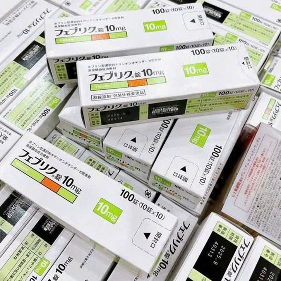 Viên uống hỗ trợ giảm gút Feburiic 10mg Nhật Bản 100 viên