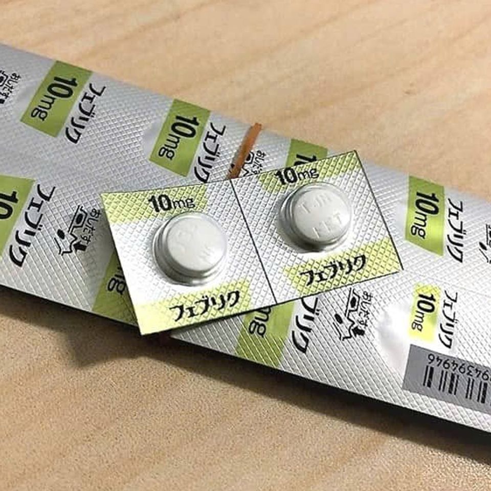 Viên uống hỗ trợ giảm gút Feburiic 10mg Nhật Bản 100 viên