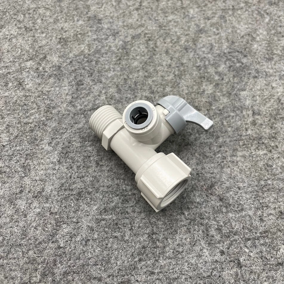 Van Chia Nước Đầu Nguồn Aqua - Van Cấp Nước Máy Lọc, Ren 21 ra Ống 6mm/10mm, Thiết Kế Thông Minh, Bền Bỉ, Dễ Lắp Đặt
