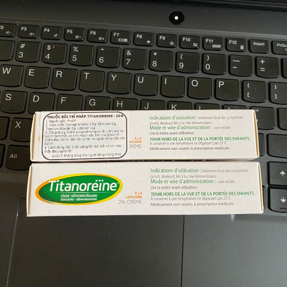 Kem Bôi Trĩ Pháp Titanoreine Chính Hãng 20g