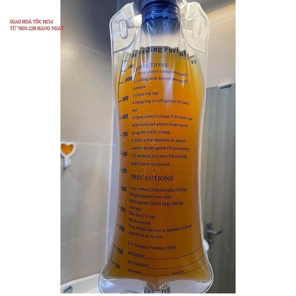 Túi cho ăn y tế -Túi Truyền thải độc đại tràng Enema 1200ml thương hiệu PT/Greetmed