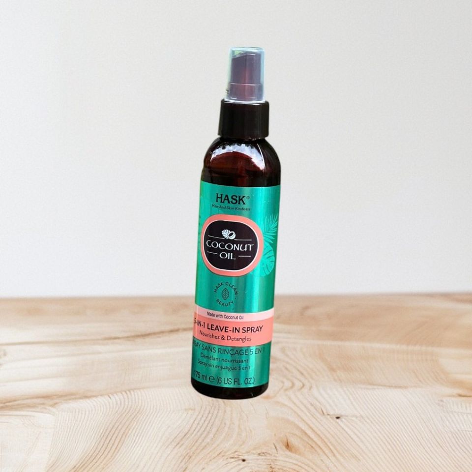 Xịt Dưỡng Phục Hồi Tóc Hask Monoi Coconut Oil 5in1 - Xịt Tóc Dưỡng Mượt, Chống Khô và Hư Tổn, Sản Phẩm Chăm Sóc Tóc Tự Nhiên