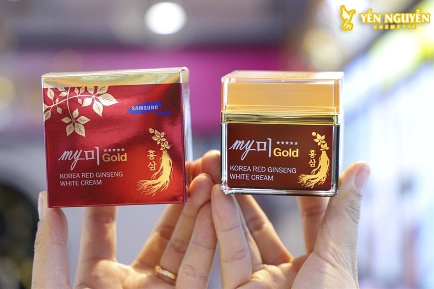 Kem Dưỡng Da Hồng Sâm My Gold 50ml - Kem trắng sáng da chiết xuất từ hồng sâm, cung cấp độ ẩm và cải thiện tình trạng da.
