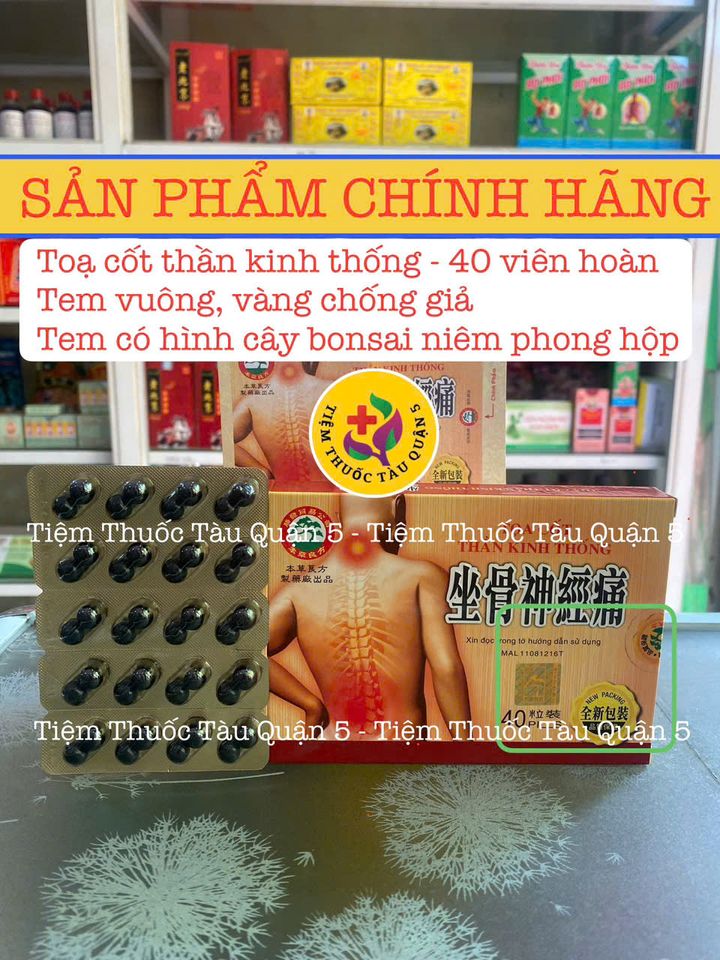 Viên uống Tọa Cốt Thần Kinh Thống 40 viên - Giải pháp giảm đau khớp, thoái hóa, thần kinh tọa, cứng khớp hiệu quả