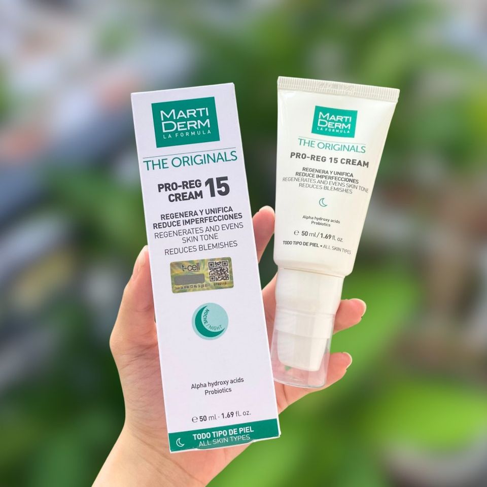 Kem Dưỡng Đêm MartiDerm The Originals Pro-Reg 15 - 15% AHA Tái Tạo Da Chuyên Sâu, Làm Sáng Mịn, Chống Lão Hóa Cho Da Khô Hỗn Hợp