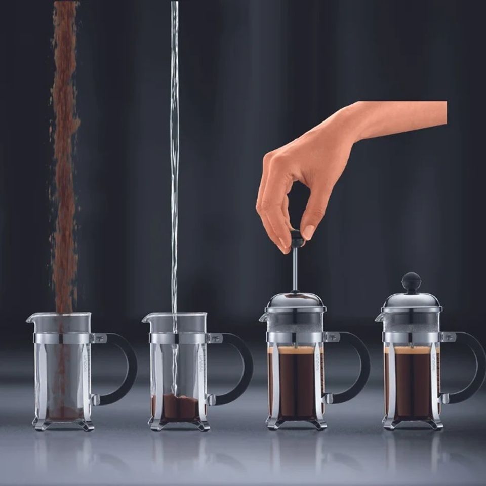 Bình pha cà phê Pháp Bodum Chambord 1923-16, dung tích 350ml, thủy tinh borosilicat, hàng chính hãng, thiết kế cổ điển, dụng cụ pha chế hoàn hảo