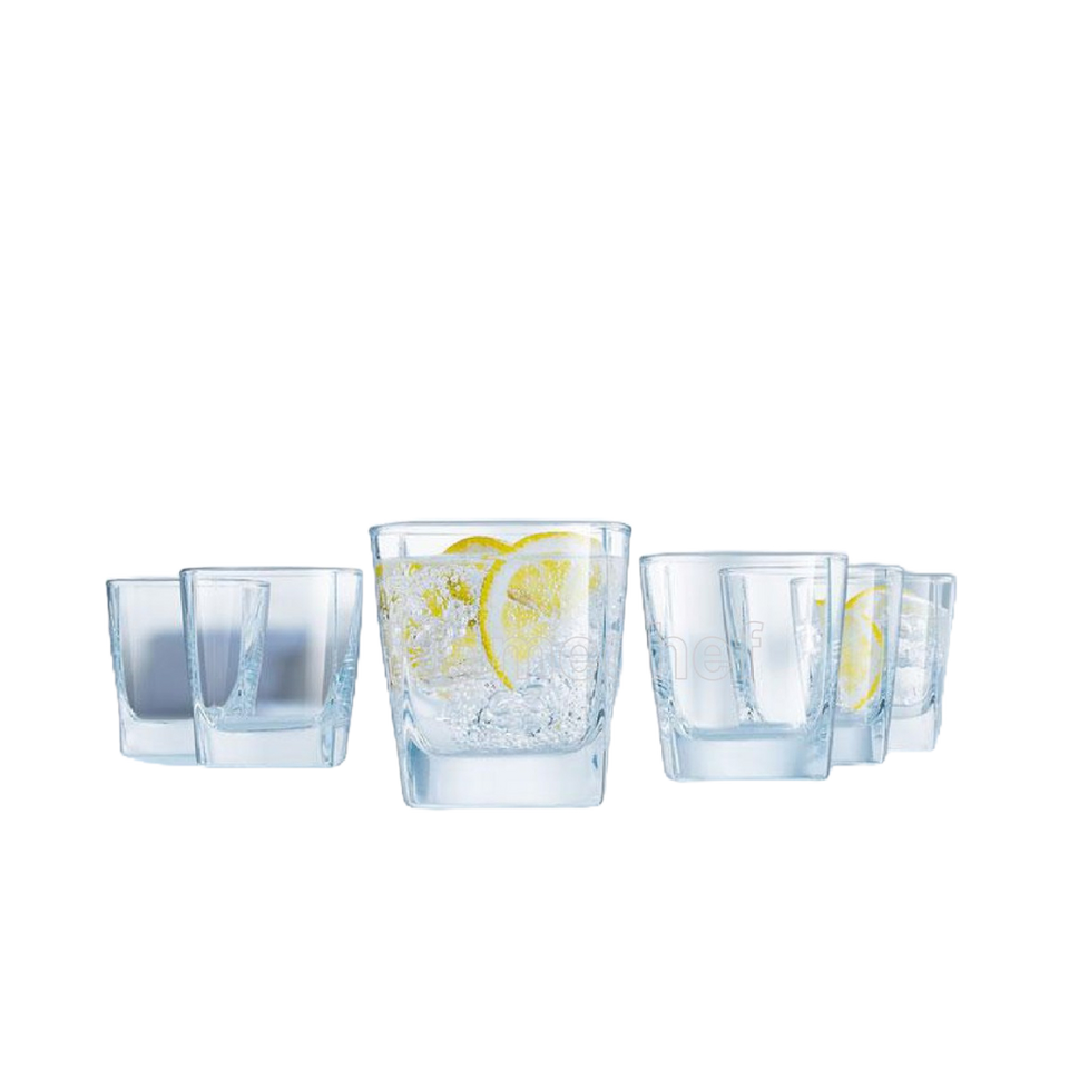Bộ 6 cốc thủy tinh thấp Luminarc Sterling 30cl - Dụng cụ bếp an toàn, hiện đại, thiết kế tinh tế Pháp