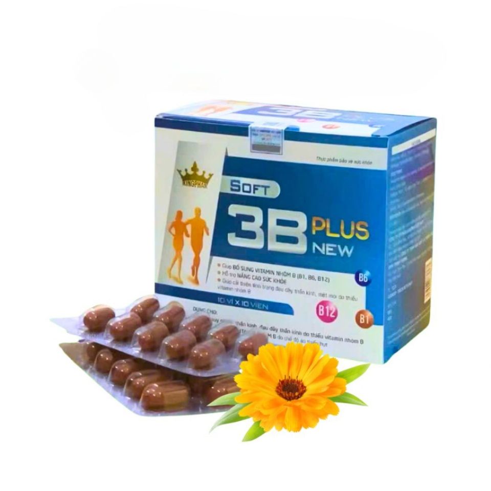 Viên Uống 3B Plus New - Bổ Sung Vitamin B1, B6, B12 Hỗ Trợ Sức Khỏe - Hộp 100 Viên Dễ Dàng Hấp Thụ