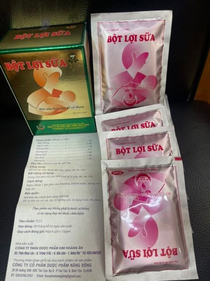 Bột Lợi Sữa Lava Hộp 6 Gói - Bổ máu và tăng tiết sữa cho phụ nữ sau sinh - Giải pháp tiện lợi cho mẹ và bé