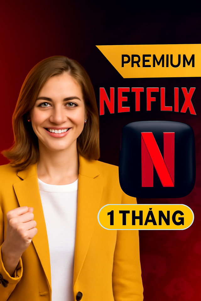 Tài Khoản Netflix Premium Chính Chủ 4K - Xem Trên Mọi Thiết Bị, Hàng Ngàn Phim Chất Lượng Cao - Ưu Đãi Chỉ 50K/Tháng