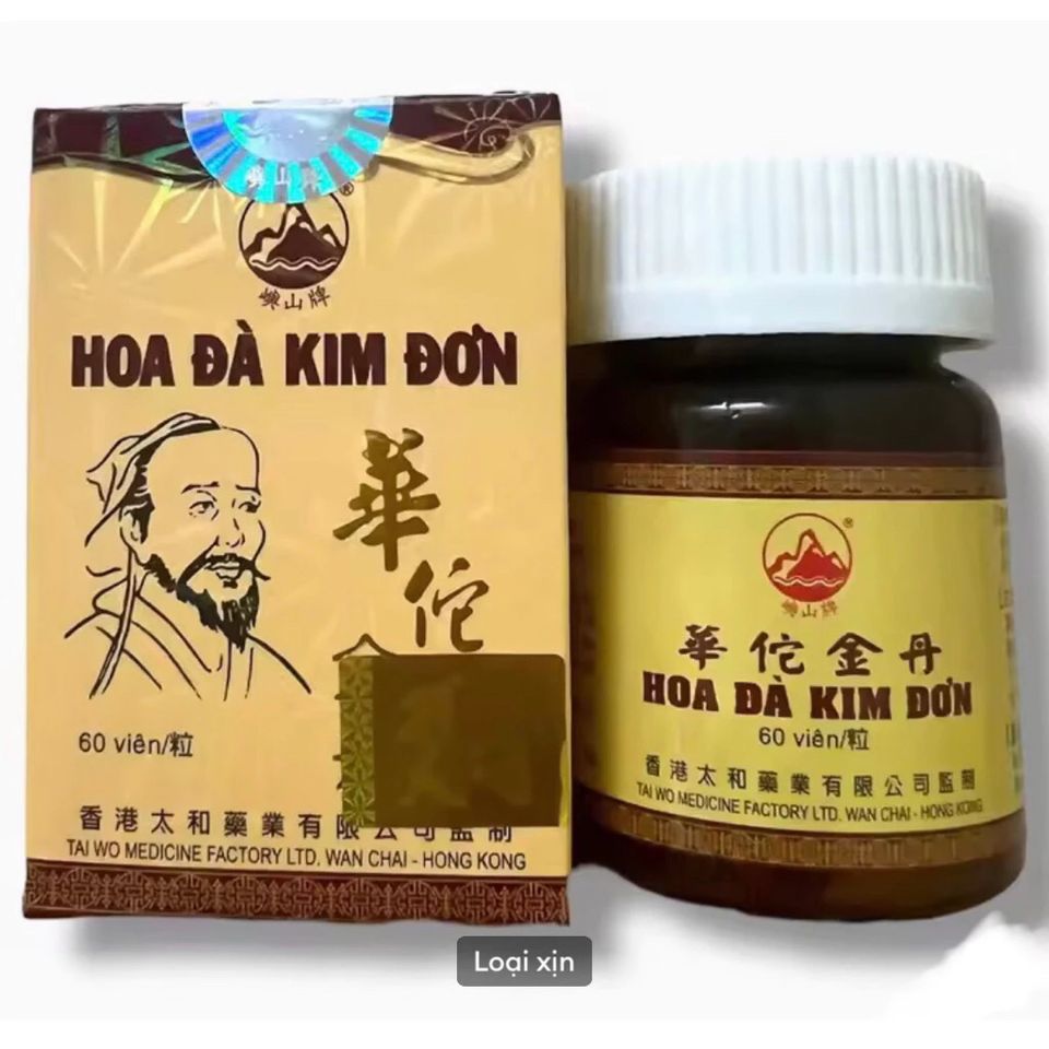 Viên uống hỗ trợ xương khớp Hoa Đà Kim Đơn - 60 viên - Sản phẩm tự nhiên từ Hong Kong cho sức khỏe xương khớp hiệu quả