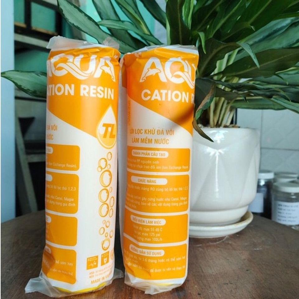 Lõi Lọc Cation Làm Mềm Nước 10 inch, 20 inch AQUA - Giải Pháp Lọc Nước Sạch và An Toàn Cho Gia Đình bạn