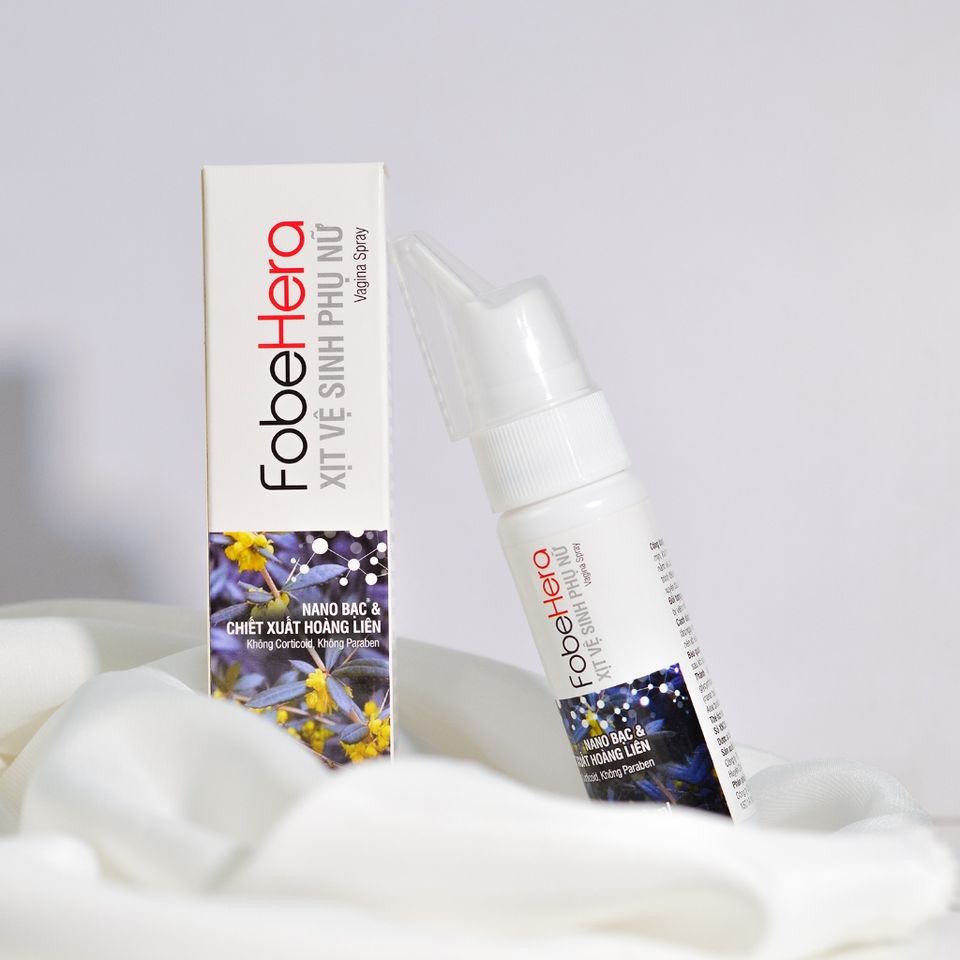 Chai Xịt Phụ Khoa Fobe Hera N1 50ml - Ngăn Ngừa Viêm Nhiễm, Khử Mùi Hôi và Nấm Ngứa Vùng Kín, Dưỡng Da Mềm Mịn