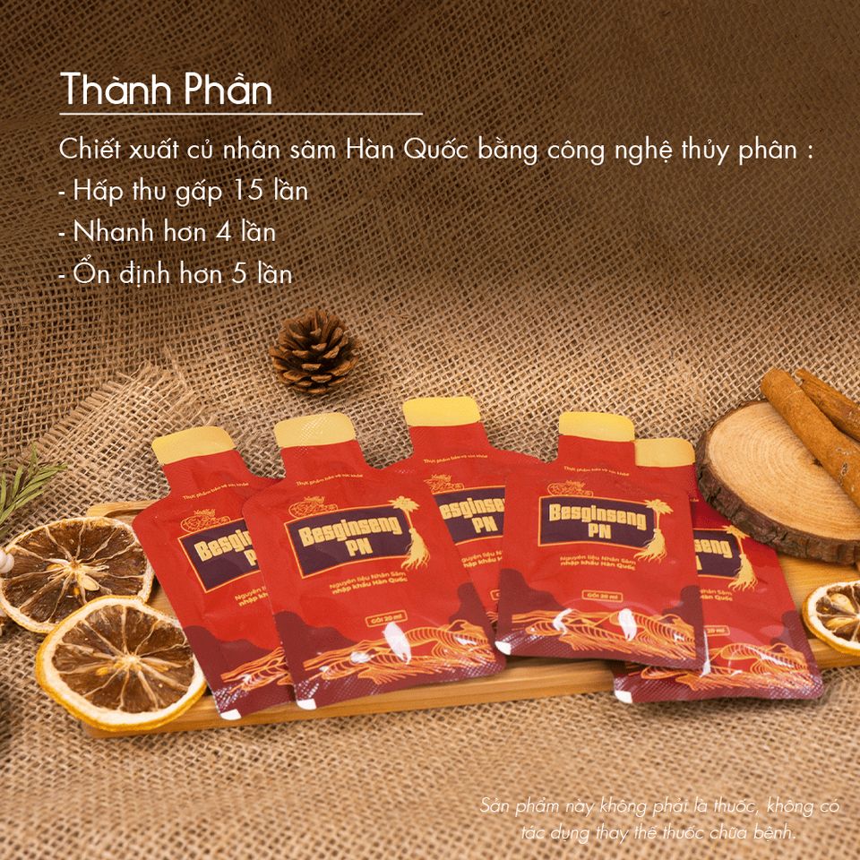 Gói Uống Nhân Sâm Hàn Quốc Besginseng Fobe 20ml - Tăng Cường Sức Khỏe, Giảm Mệt Mỏi, Hỗ Trợ Ăn Ngon Ngủ Ngon N1