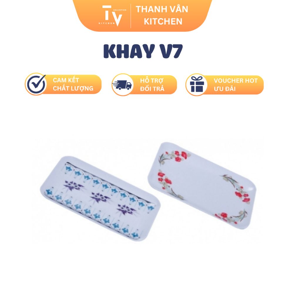 Khay Đựng Thức Ăn V7 - Đồ Gia Dụng Nhà Bếp Chất Lượng Cao, Chính Hãng, Tiện Lợi, Freeship Extra (TV1034)