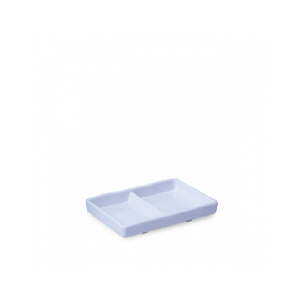 Chén Chấm 2 Ngăn Melamine Đen Nâu - Dụng Cụ Nhà Bếp Chất Lượng Cao - Thích Hợp Cho Mọi Gia Đình (TV812)