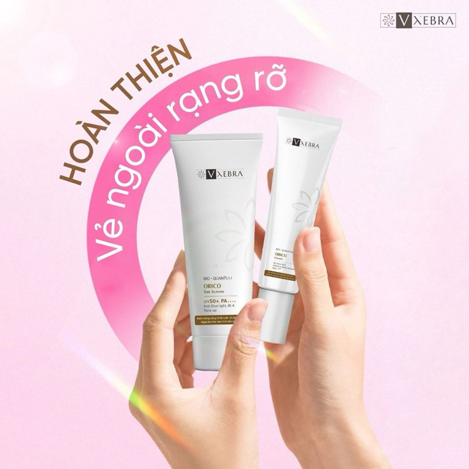 Combo Kem Dưỡng và Kem Chống Nắng Vxebra Orico - Phục Hồi Da Mịn Màng, Rạng Rỡ và Bảo Vệ Tia UV Cho Da Susu Tươi Sáng