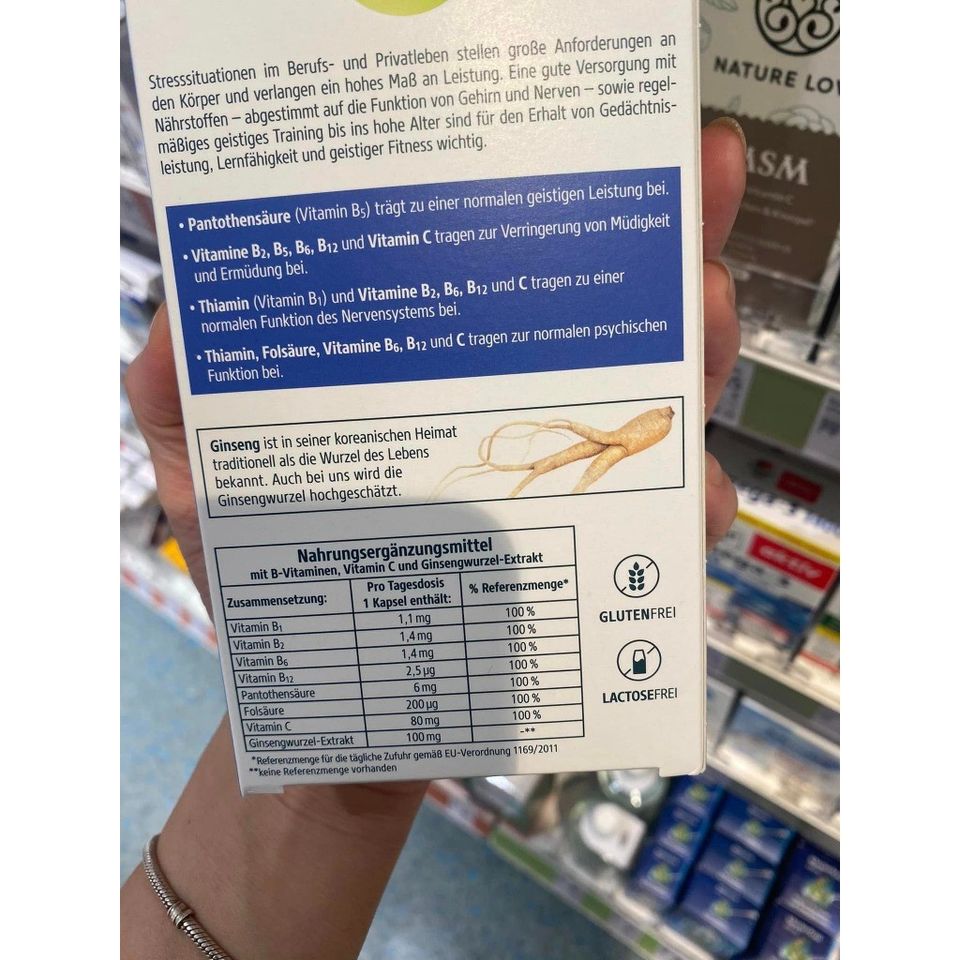 Viên Uống Bổ Não Kneipp Gedachtnis Konzentration - Tăng Cường Lưu Thông Máu, Giảm Căng Thẳng, Hộp 30 Viên Đức
