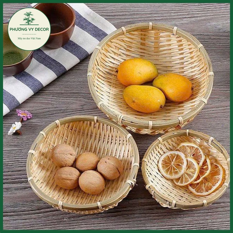 Rổ Tre Mini Đựng Gia Vị và Đồ Trang Trí - Khay Tre Tự Nhiên Phương Vy ...
