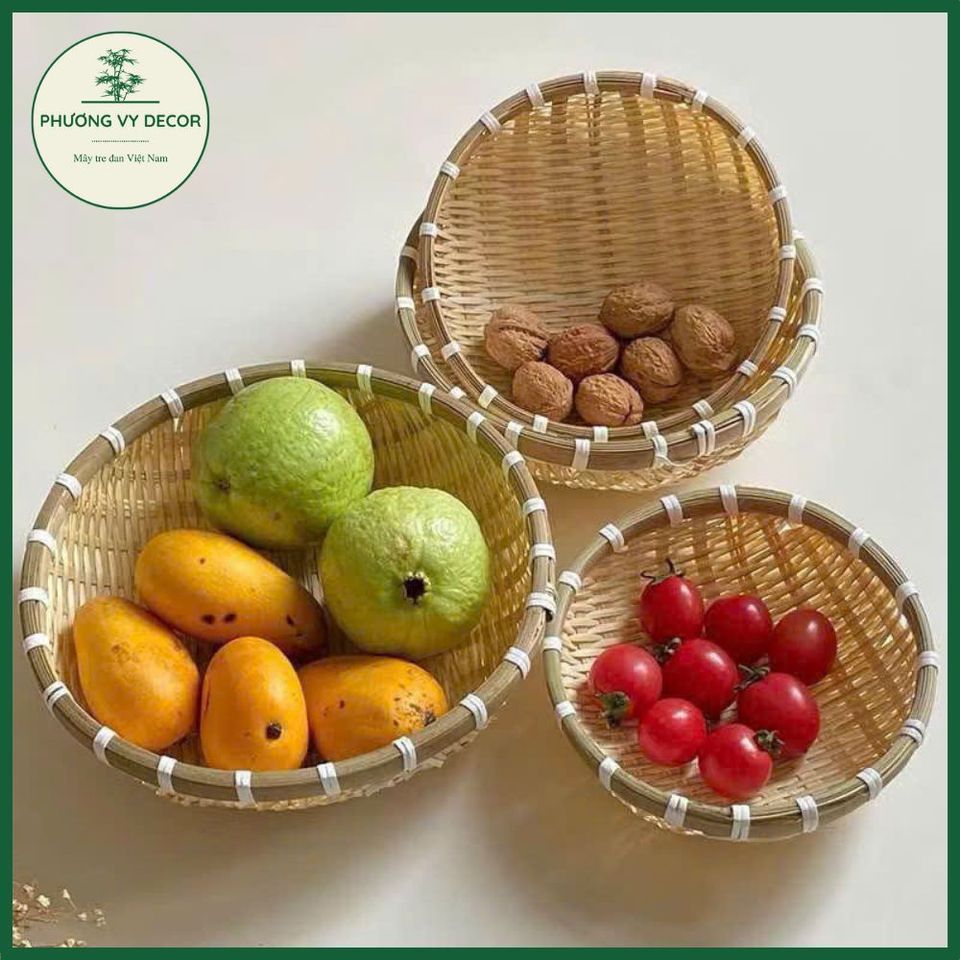 Rổ Tre Mini Đựng Gia Vị và Đồ Trang Trí - Khay Tre Tự Nhiên Phương Vy ...
