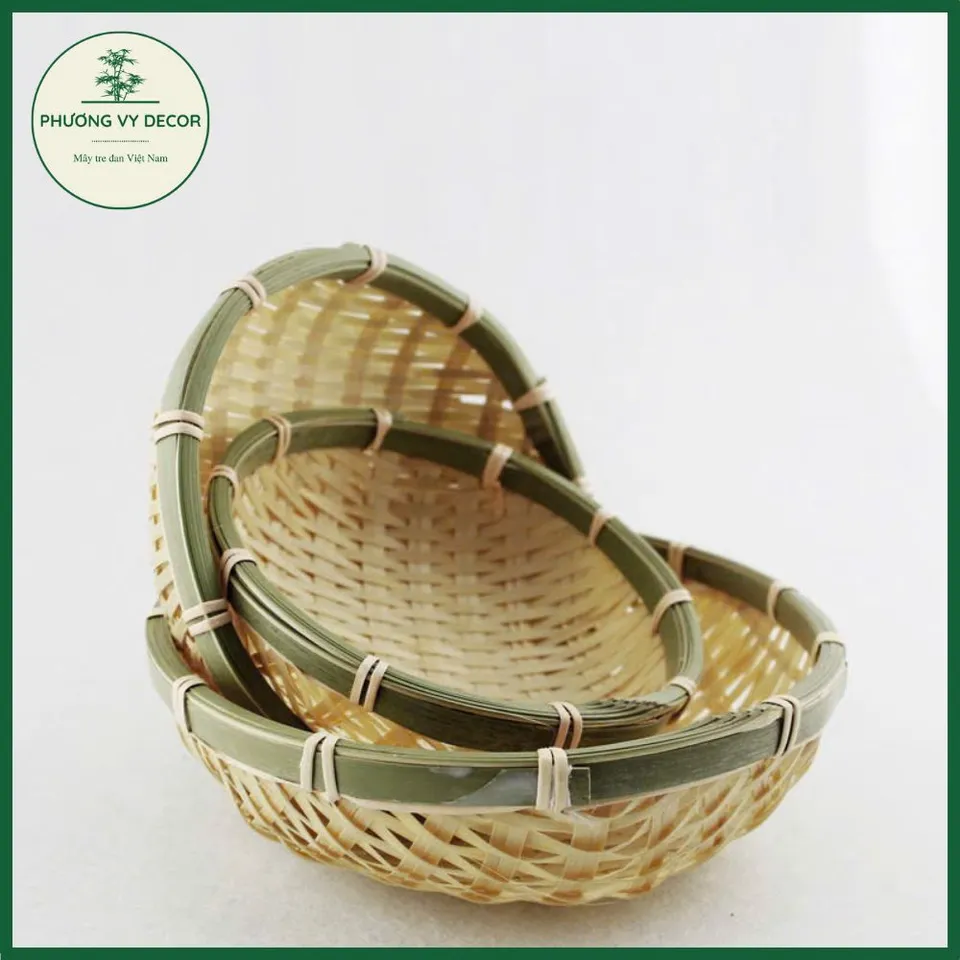 Rổ Tre Mini Đựng Gia Vị và Đồ Trang Trí - Khay Tre Tự Nhiên Phương Vy ...