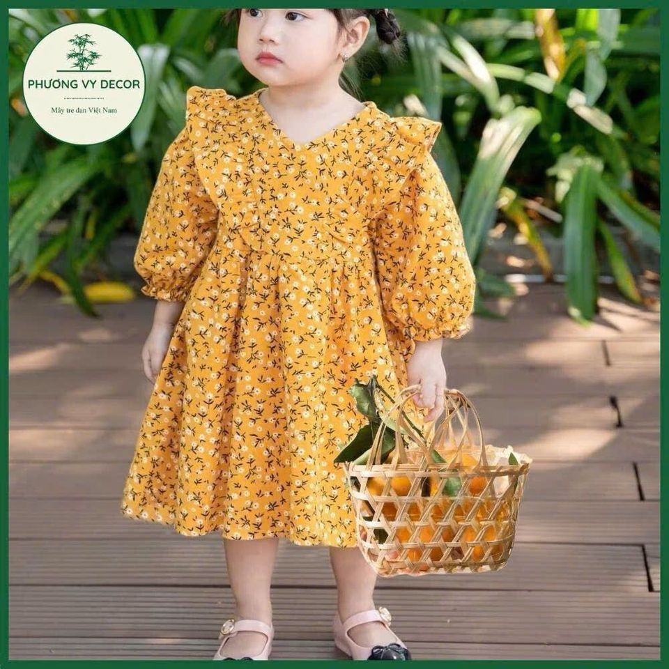 Giỏ Tre Nhỏ Xinh cho Bé - Làn Đi Chợ An Toàn và Phụ Kiện Chụp Ảnh Áo Dài Độc Đáo cho Trẻ Em Dưới 5 Tuổi