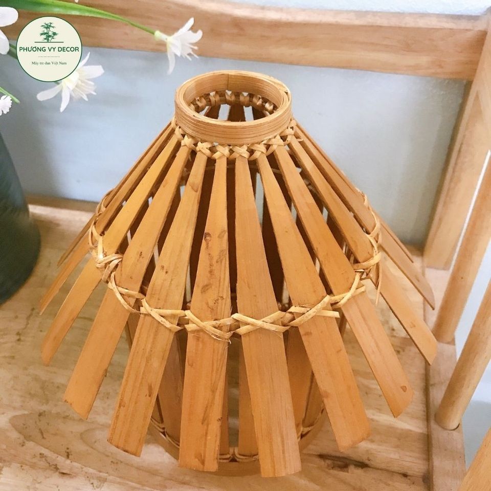 Đèn Thả Mái Nhà Xinh Xắn - Trang Trí Nội Thất, Sân Vườn, Quán Cafe, Homestay - Sản Phẩm Thủ Công Từ Tre Đan