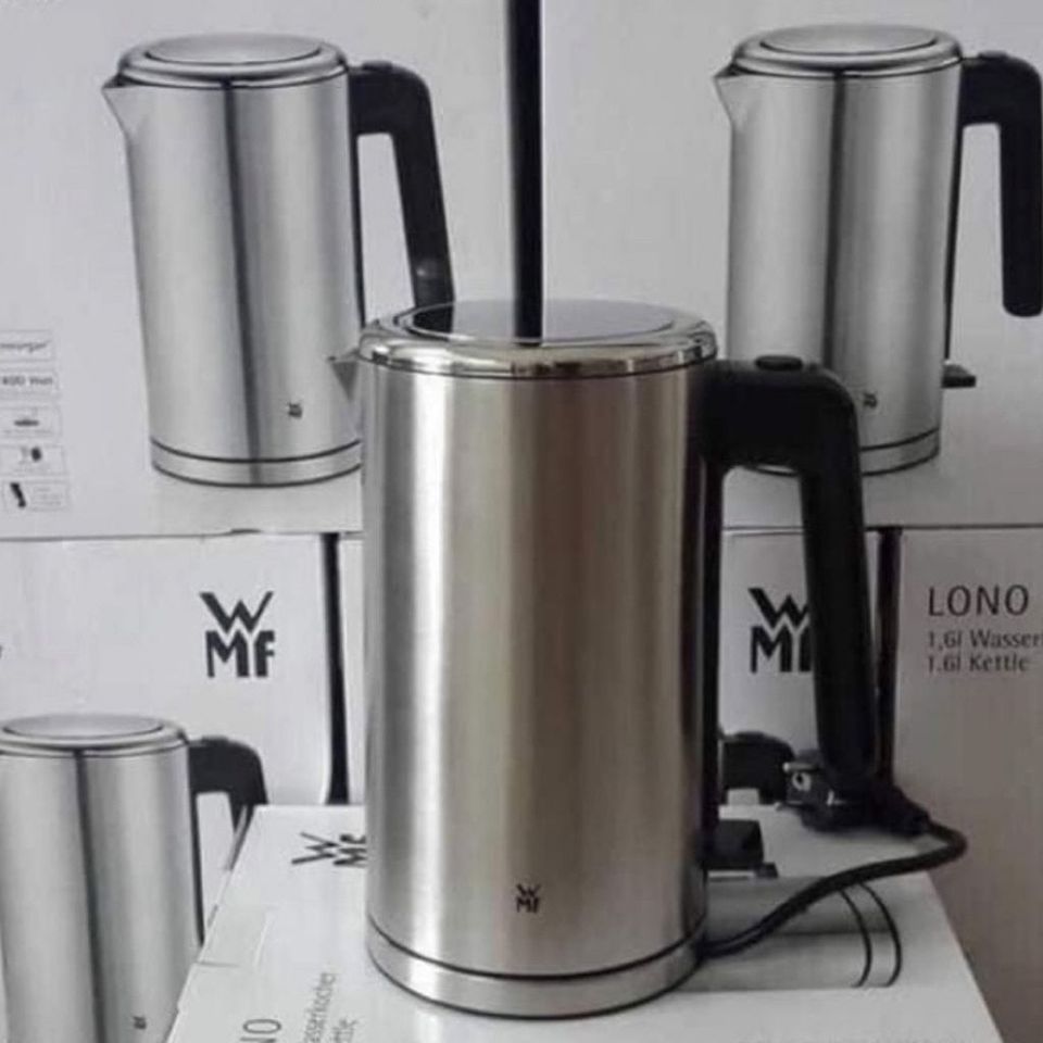 Ấm Siêu Tốc WMF Cromargan Lono 1.6L - Đun Nước Nhanh 2400W, Thiết Kế Inox Sang Trọng, Hàng Nhập Chính Hãng Đức