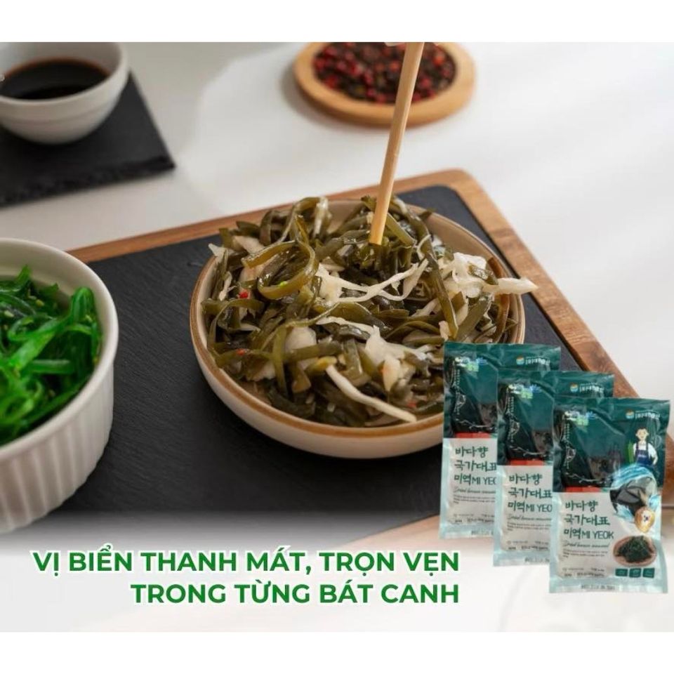 Rong Biển Nấu Canh Mi Yeok 50g - 100% Tảo Biển Nguyên Chất Hàn Quốc, Dinh Dưỡng Thanh Mát, Dễ Chế Biến Cho Sức Khỏe