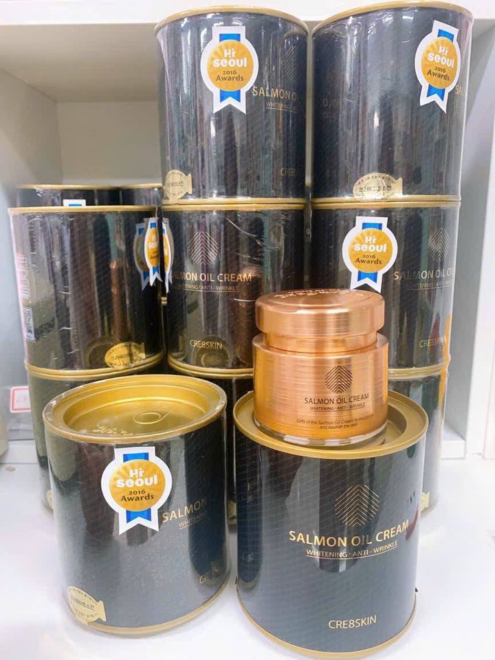 Kem dưỡng trắng da, kem lão hóa da dầu cá hồi CRE8SKIN salmon oil cream