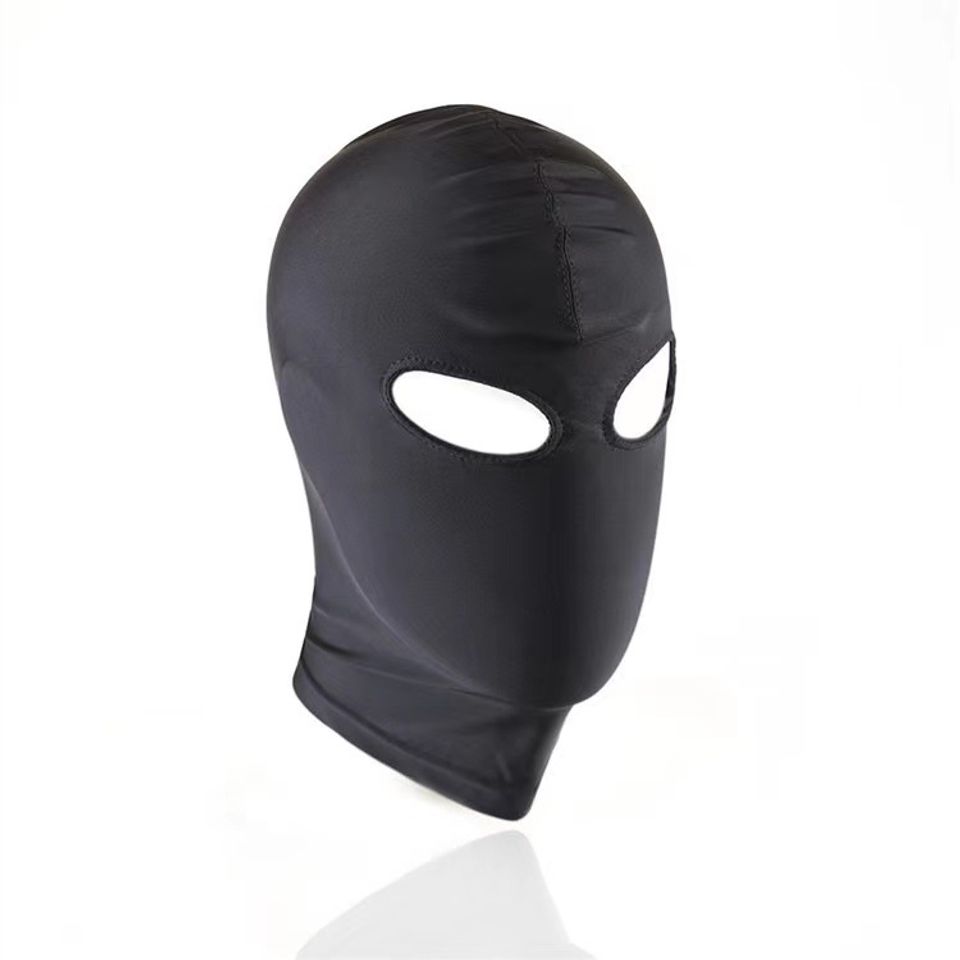 Mặt Nạ Hở Mắt Miệng Cosplay Đen - Đồ Hóa Trang Cho Cặp Đôi Tăng Kích Thích Tâm Trạng Trong Phòng The