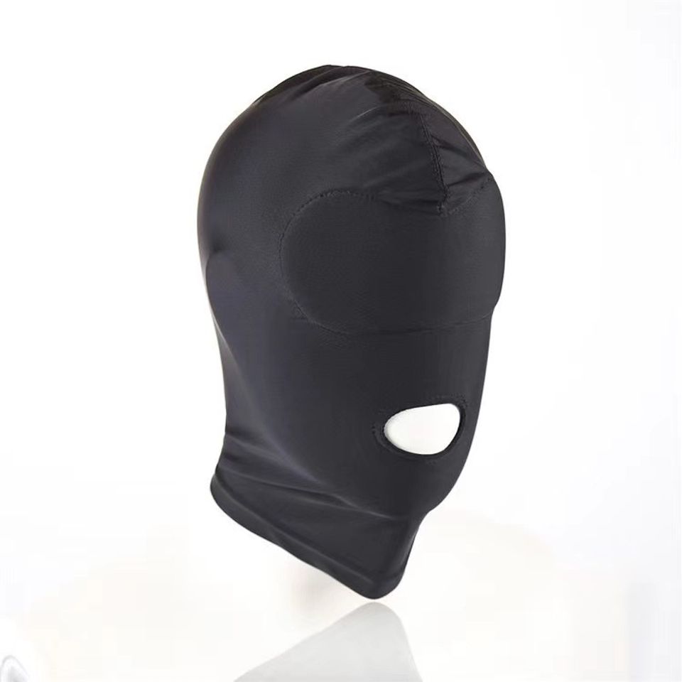 Mặt Nạ Hở Mắt Miệng Cosplay Đen - Đồ Hóa Trang Cho Cặp Đôi Tăng Kích Thích Tâm Trạng Trong Phòng The