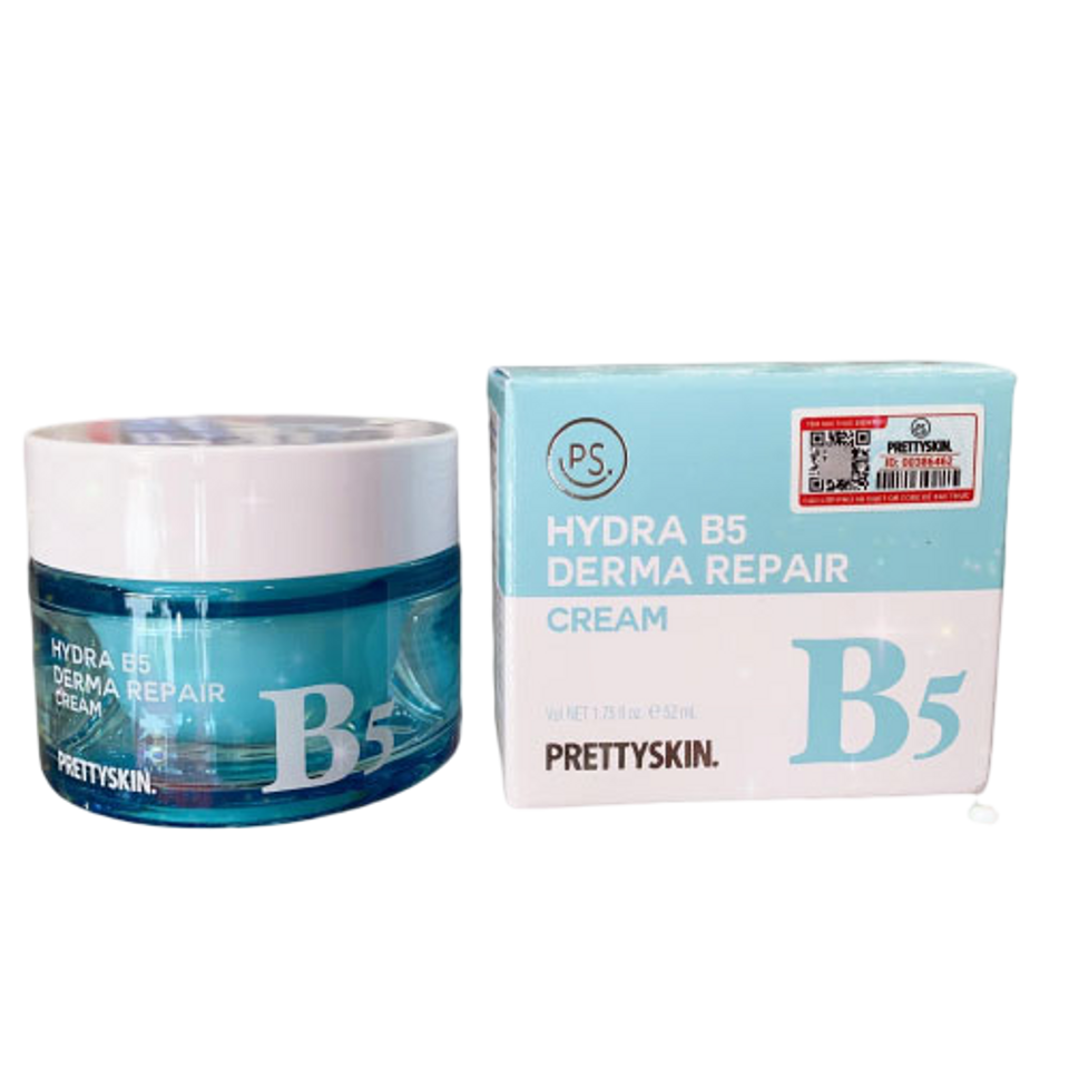 Kem Dưỡng Ẩm Phục Hồi Dưỡng Trắng Hydra B5 Derma Repair Cream Prettyskin 52ml - Làm Sáng Da, Cấp Ẩm, Chống Kích Ứng Da