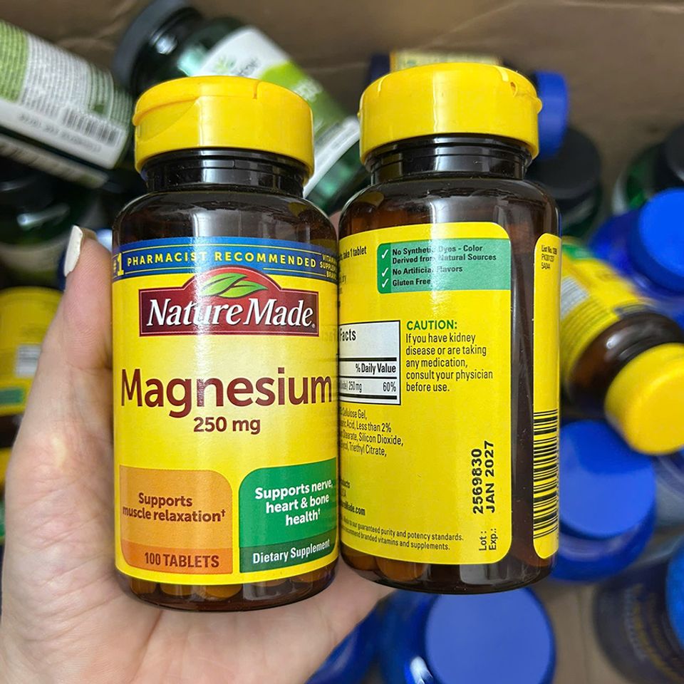 Nature Made Magnesium 250mg 100 viên