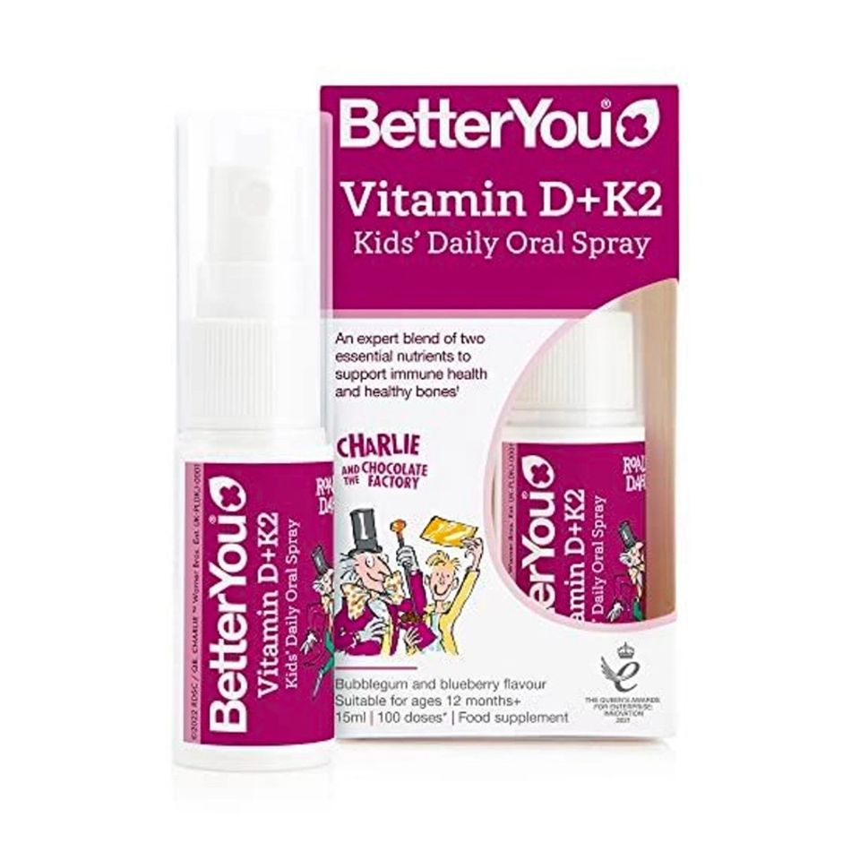 Xịt Vitamin D + K2 BetterYou cho Trẻ Em - Dạng Xịt Ngày, Hỗ Trợ Sức Khỏe Xương, 15ml, Hàng Nhập Khẩu Úc
