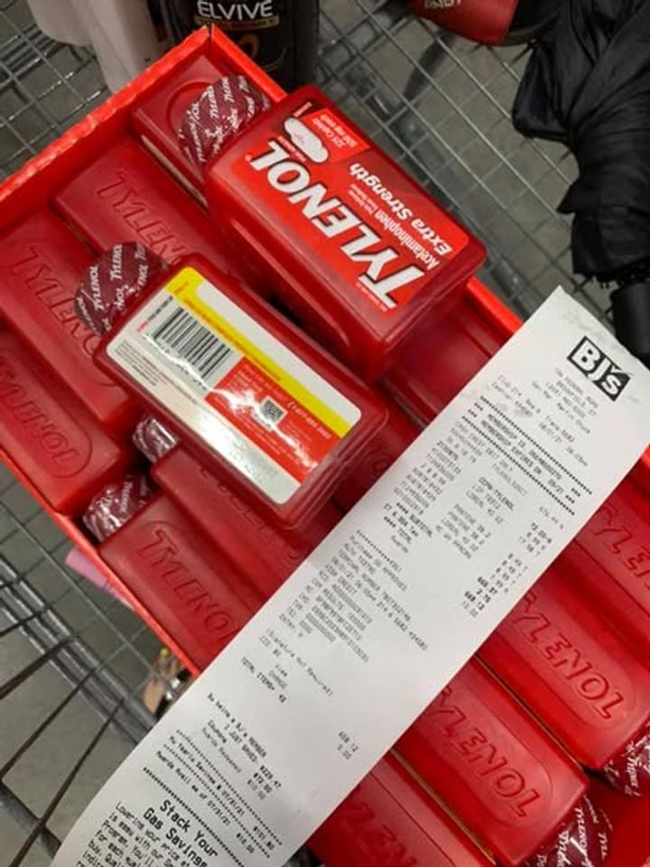 Viên Giảm Đau Hạ Sốt Tylenol Mỹ - Viên Nén Acetaminophen 500mg, Giảm Đau Đầu, Đau Cơ, Hạ Sốt, Hỗ Trợ Sức Khỏe Gia Đình