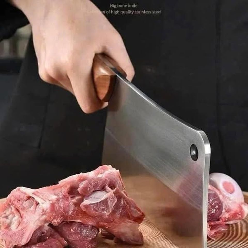 Dao Chặt Seki Japan - Dao Chặt Inox Cao Cấp Nhật Bản, Lưỡi Sắc Bén Chống Han Gỉ, Thiết Kế Ergonomic, Dụng Cụ Nhà Bếp Chuyên Nghiệp