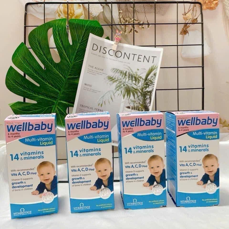 Siro bổ sung Vitamin Wellbaby 14 Vitamin Minerals - 150ml 302808