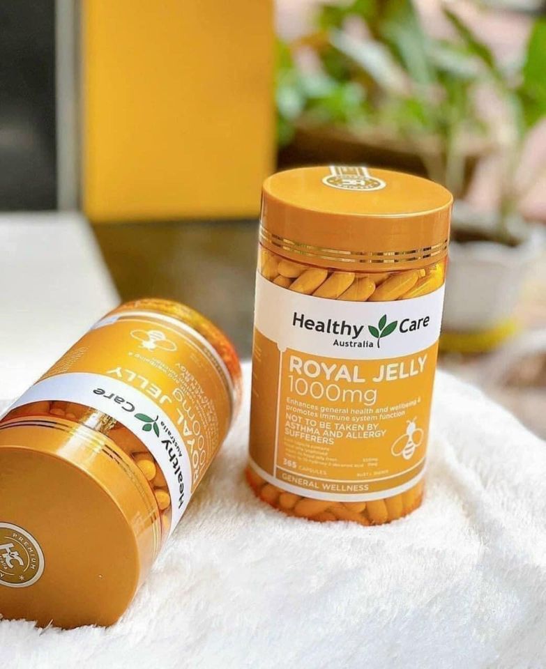 Viên uống sữa ong chúa Royal Jelly 1000mg Healthy Care 120 viên