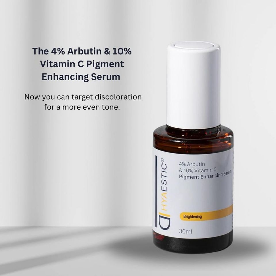 Hyaestic Serum Giảm Nám - Tinh Chất Enhancing 4% Arbutin & 10% Vitamin C, Chăm Sóc Da Sáng Mịn, Ngăn Ngừa Nám hiệu quả