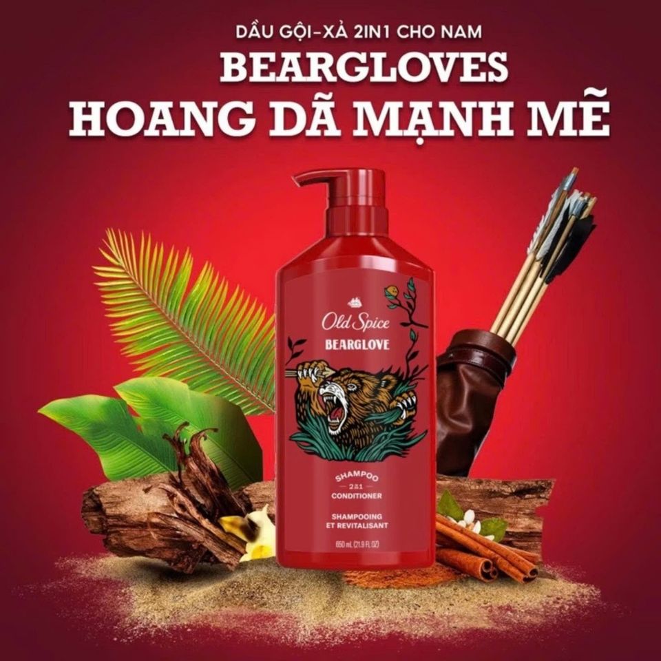 Dầu Gội Hương Nước Hoa Nam 2in1 Old Spice 650ml - Giải Pháp Hoàn Hảo Cho Tóc Dày, Chắc Khỏe Và Cuốn Hút
