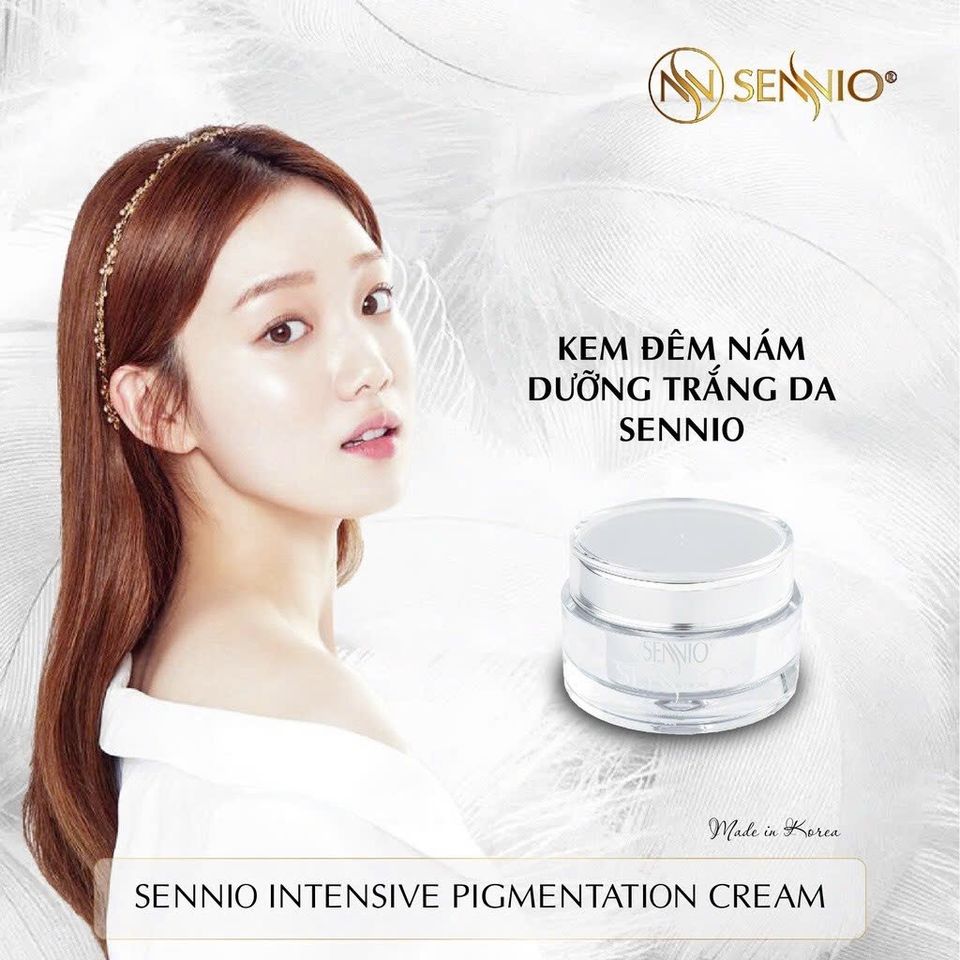 Kem Dưỡng Đêm SENNIO Intensive Pigmentation 30g - Trắng Da, Mờ Nám, Chống Lão Hóa Cho Tất Cả Loại Da - Hàng Chính Hãng Hàn Quốc