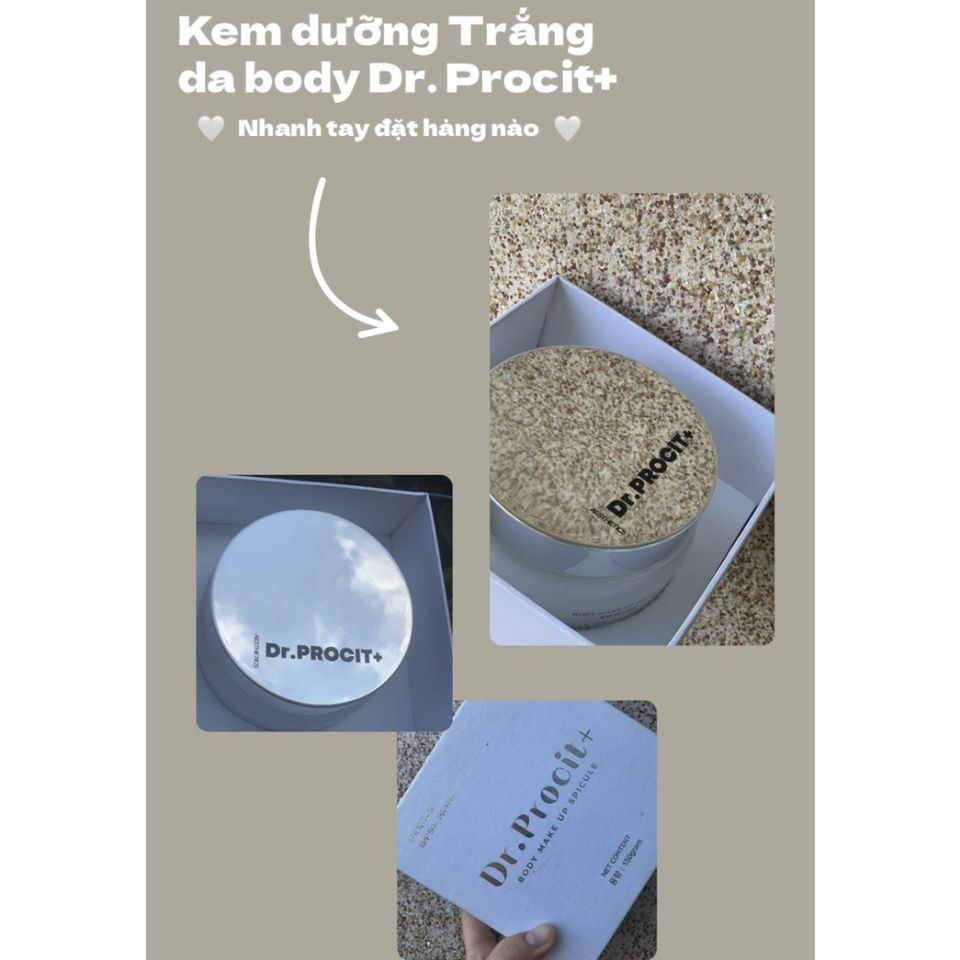 Kem Dưỡng Da Body Hàn Quốc DR. PROCIT+ Spicule - Nâng Tone, Dưỡng Ẩm, Chống Nắng SPF 50+, Trẻ Hoá Da, An Toàn, Lành Tính