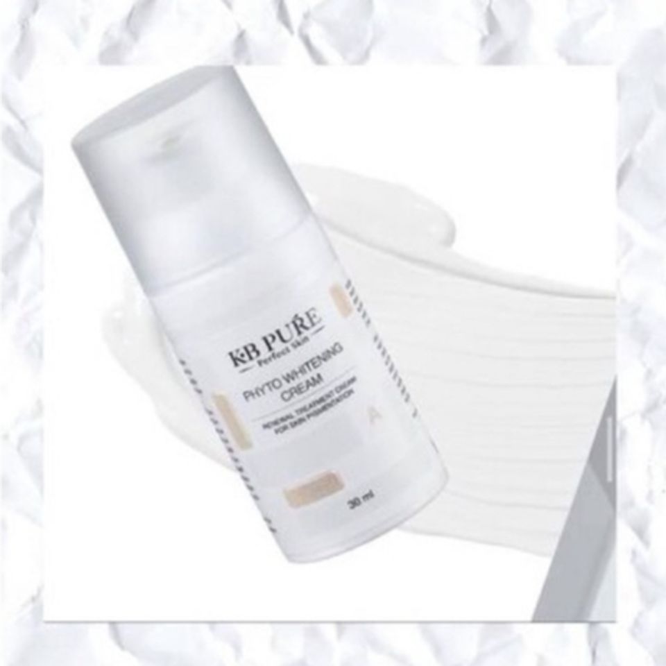 KB Pure Phyto Whitening Cream - Kem Dưỡng Trắng Da Tái Tạo, Giảm Thâm Nám, Chất Lỏng 30ml Cho Da Nhạy Cảm