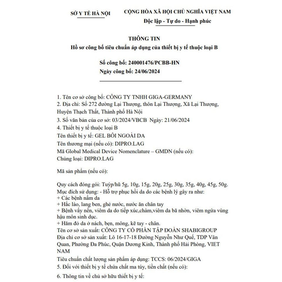 Kem Bôi Ngứa Màu Cam Dipro.Lag G3 - Hỗ Trợ Phục Hồi Da, Giảm Ngứa, Xuất Xứ Đức, Dạng Tuýp 10g, An Toàn Cho Trẻ Em và Phụ Nữ Mang Thai