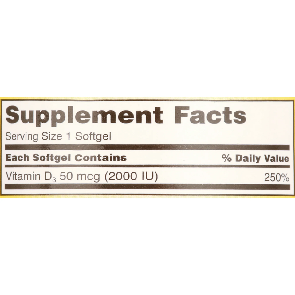 Viên Uống Vitamin D3 Kirkland Extra Strength 50mcg 2000IU - Hỗ Trợ Xương Khỏe, Tăng Cường Miễn Dịch - Lọ 600 Viên Mỹ