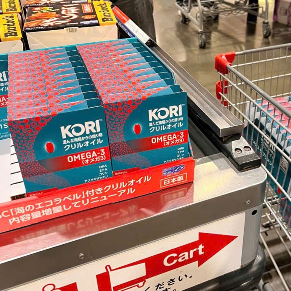Dầu nhuyễn thể Kori Krill Oil Omega-3 Nhật Bản 152 viên